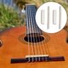 PREMJCROY 4 Pieces Acoustic Guitar Bridge Saddle Nut Replacement White