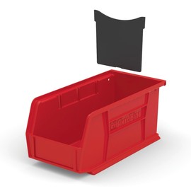 Akro-Mils 41230 Crosswise Width Plastic Divider for 30230 AkroBin Storage Bins, Black, (6-Pack)