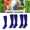ZEPOHCK Kids Athletic Soccer Socks, 2 Pairs Knee High Socks