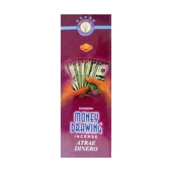 SAC Atrae Money Patchouli & Mandarin Incense Sticks, 6 Packs