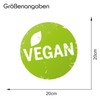 Finest-Folia (R001 Vegan) Sticker Diameter 20 cm Organic Vegan Vegetarian