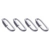 FSSTUD 4 PCS Stainless Steel Quick Links D Shape Carabiner