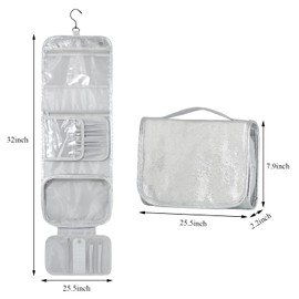 Toiletry Bags, Bright silver, Travel & Storage