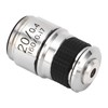 Microscope Objective Lens 20X Brass Chrome Plated RMS Interface Microscope