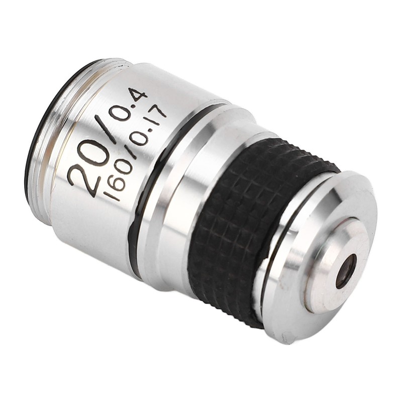 Microscope Objective Lens 20X Brass Chrome Plated RMS Interface Microscope