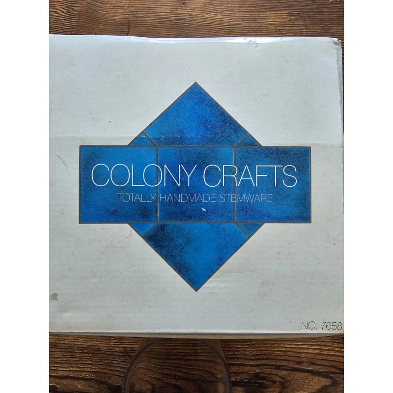 Colony Crafts Vintage Colony Crafts Totally Handmade Stemware 14oz Pilsner