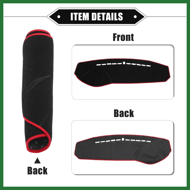 Motoforti Dashboard Cover Compatible for Hyundai Sonata 2006-2008, Non-Slip Polyester