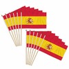 Spain 12x18in Stick Flag - 1 dozen pack