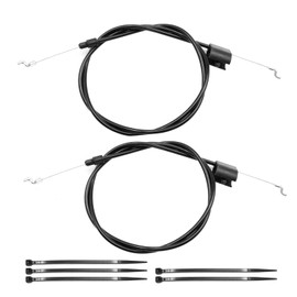 CADUFUELLY 2Pcs 198463 Engine Zone Control Cable, Replacement for Craftsman 917371120 Replacement for Poulan PR550N22SH, Replaces 532183281