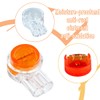 ciciment Button Cable UY Orange Clear Waterproof Crimp Butt Splice
