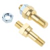 Saddgo 3/8""-16 Brass Studs Side Post Battery Terminal Bolt, Standard