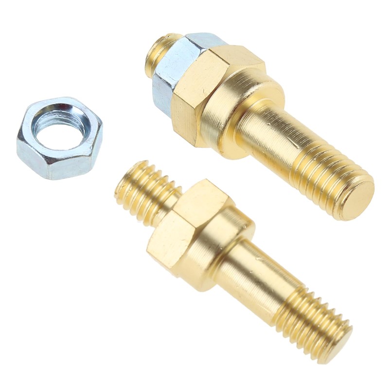 Saddgo 3/8""-16 Brass Studs Side Post Battery Terminal Bolt, Standard