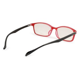 ESCHENBACH 中近両用 老眼鏡 ブルーライトカット PCビュアー レッドブラック +3.0度 2993-1430