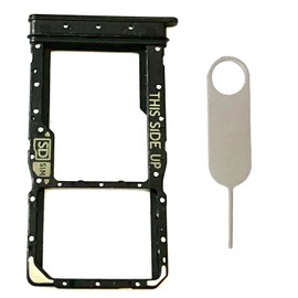 Single Sim Card Tray Slot Holder Micro SD Card Tray Replacement for Motorola Moto G (5G) 2025 XT2513 Incl Card Ejector pin (Black)
