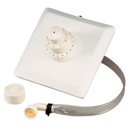 Aqua Select Floating Outdoor Pool Fountain | Adjustable Height Up to 16' Feet | Decorative Three Tier Grecian Fountain | for Above Ground or Inground Swimming Pools | Easy to Install | White