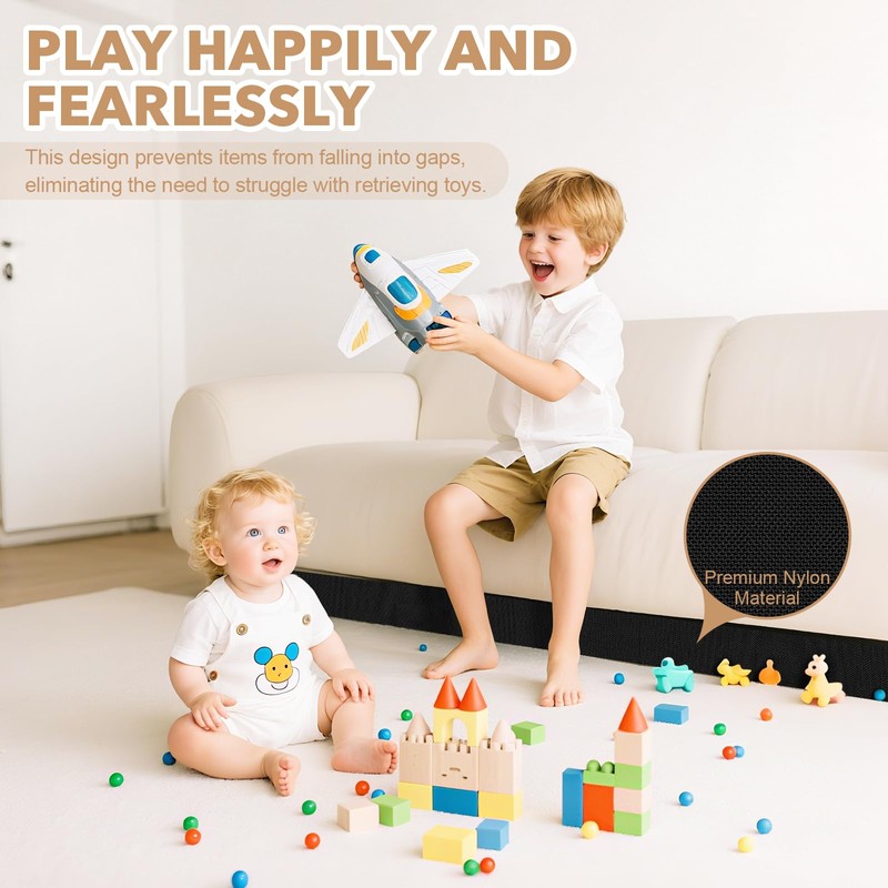 sunoyar Under Couch Blocker for Kids and Pets Toys, Elastic