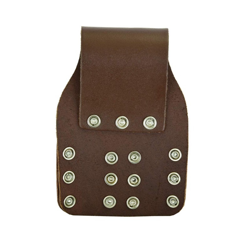 BBI Brown Heavy Duty Leather Double Tool Pouch Frogs Spanner