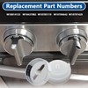 W10814133 Range Burner Knob Bezel Set – Replacement for Whirlpool