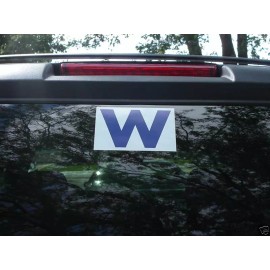 Cubs Win "W" flag sticker. 2 For 1 World Series Champs! Spring Training Special