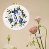 IUHUI Embroidery Kit for Beginners Adults - 26 Floral Letters