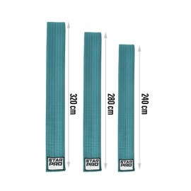 Starpro Martial Arts Belt - Lightweight Design for Karate Judo Taekwondo Training and Competition Belt - 240cm 280cm 320cm
