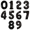 kuxoratekkusu, Inc. Balloons Numbers (0) Measures Approx Black Qualatex Number
