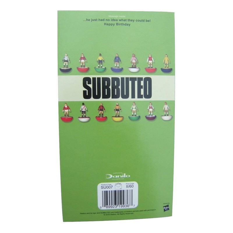 Subbuteo Dad Birthday Card