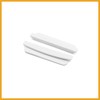 Partuto 8pcs White Plastic Car Body Door Side Edge Anti-collision