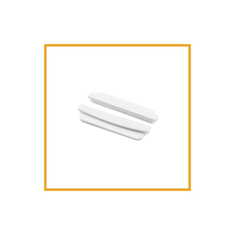 Partuto 8pcs White Plastic Car Body Door Side Edge Anti-collision
