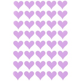 Royal Green (19MM 3/4") Heart Shape Pastel Purple Cute Valentine's Sticker Crafting Seals Decorative Label - 600 Pack