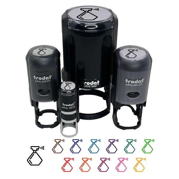 Spray Bottle Cleaning Icon Self-Inking Rubber Stamp Ink Stamper for