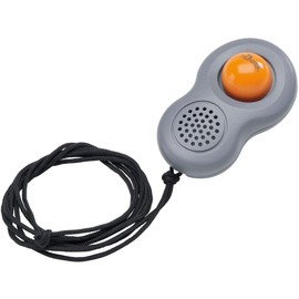 HUNTER Clicker with Neck Strap and Finger Loop Grey/Orange Size One Size