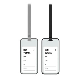 pack all Luggage Tags (Grey & Black)