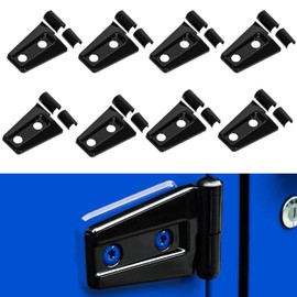 Door Hinge Cover Trim Exterior Accessories for 2007-2018 Jeep Wrangler JK JKU 2&4 Door - 8PCS,Black