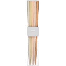 Wakasa Lacquer Chopsticks Natural Wood, Dishwasher Safe, 9.1 inches (23 cm), 5 Colors, Set of 5 Pairs for Visitors, Fleur, Made in Japan 264932