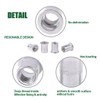 Keadic 100Pcs M10 Metric Rivet Nuts, Aluminum Flat Head Threaded