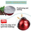 CAPMESSO Aluminum Foils Lids to Reuse Vertuoline Capsules Coffee Pods
