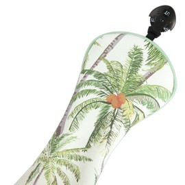 SHABIER Green Golf Head Cover Beautiful Tropical Palm, Vintage Hawaii Style Golf Head Cover for Hybird Club
