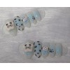 [In-store special discount] Light blue Cutie Pochaco handmade nail tips