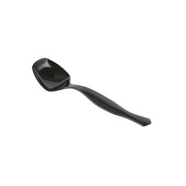 4 Count Disposable Serving Spoons, Black Plastic Serving Spoons for Catering Weddings, Holiday Parties, and More, Large Plastic Serving Utensils for Buffet, Party Spoons, Stock Your Home