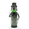 WINE BODIES Nice Nurse Metal Wine Bottle Holder, Charcoal