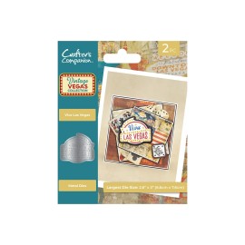 Crafters Companion -  METAL CUTTING DIES - VINTAGE VEGAS - VIVA LAS VEGA - 2 PC