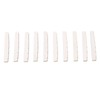 10Pcs Guitar Slotted Bone Nut Flat Bottom 6 String Electric
