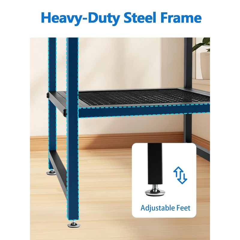 Tesmirror Adjustable Dumbbell Stand Rack Upgrade Weight Stand for Home