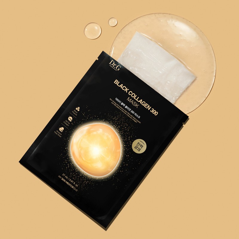 Dr.G Black Collagen 300 Mask 27gx4 pack / 닥터지 블랙
