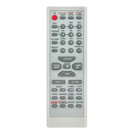 AULCMEET EUR7711030 New Replacement Remote Control Compatible with Panasonic CD Stereo System SAPM28 SAPM28P SCPM28 SA-PM28 SC-PM25