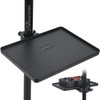 Universal Microphone Stand Tray, Adjustable Mic Stand Clamp-On Utility Shelf
