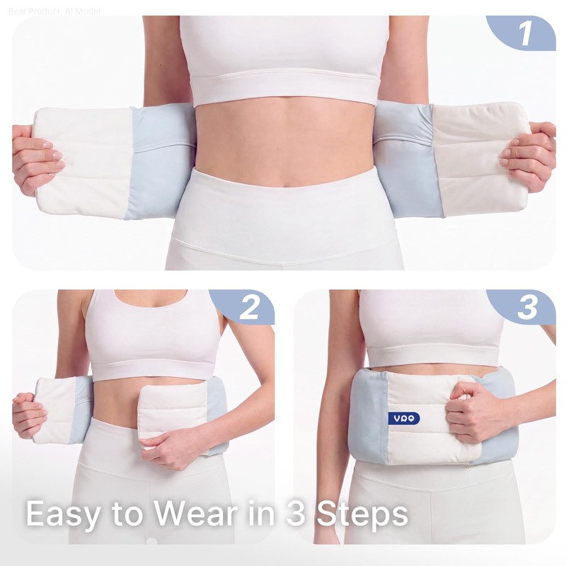 26-32 in Waist Wearable Lumbar Pillow, Back Support for Side