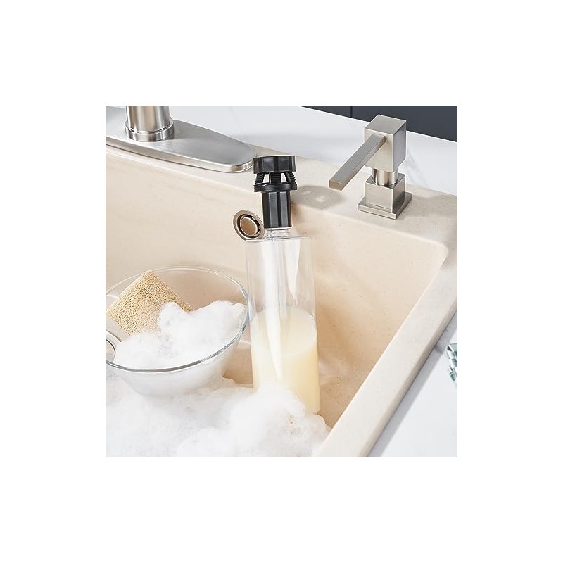 Updated Soap Dispenser Bottle for Kitchen Sink Bottle Replacement （500ML/17oz）