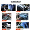 Side Car Window Visors Rain Guards for 2006-2012 Toyota RAV4